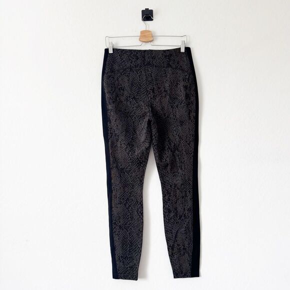 Lysse Laura Ponte Knit Ankle Leggings Olive Snake Print Size L - Picture 4 of 10